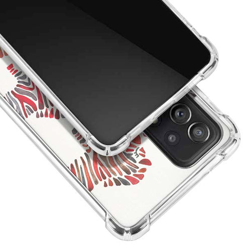 Cat Coq Rainbow Zebras Galaxy A72 5G Clear Case